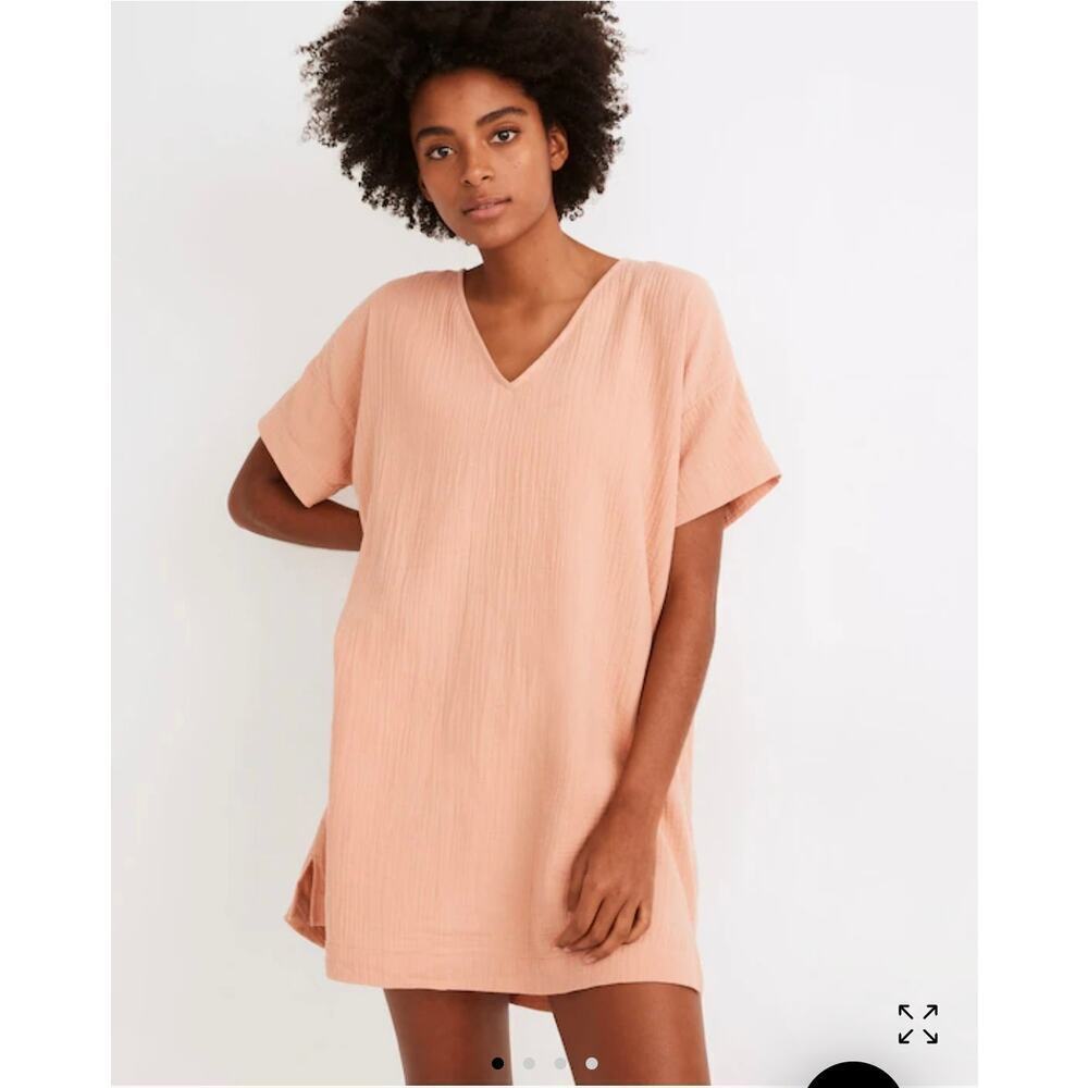 Madewell Gauze Cover-Up Tunic Dress Large